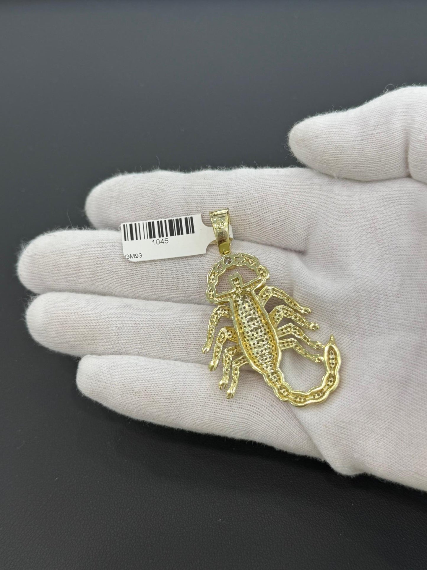 Gold over 925 Sterling Silver Charm Scorpio 1045