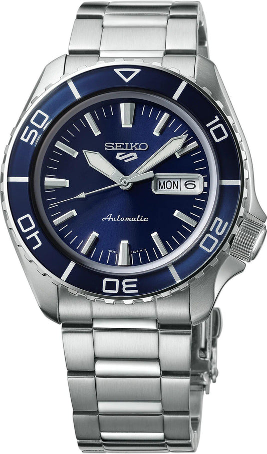 Seiko 5 Sports Automatic Mens Blue Dial Watch SRPK97