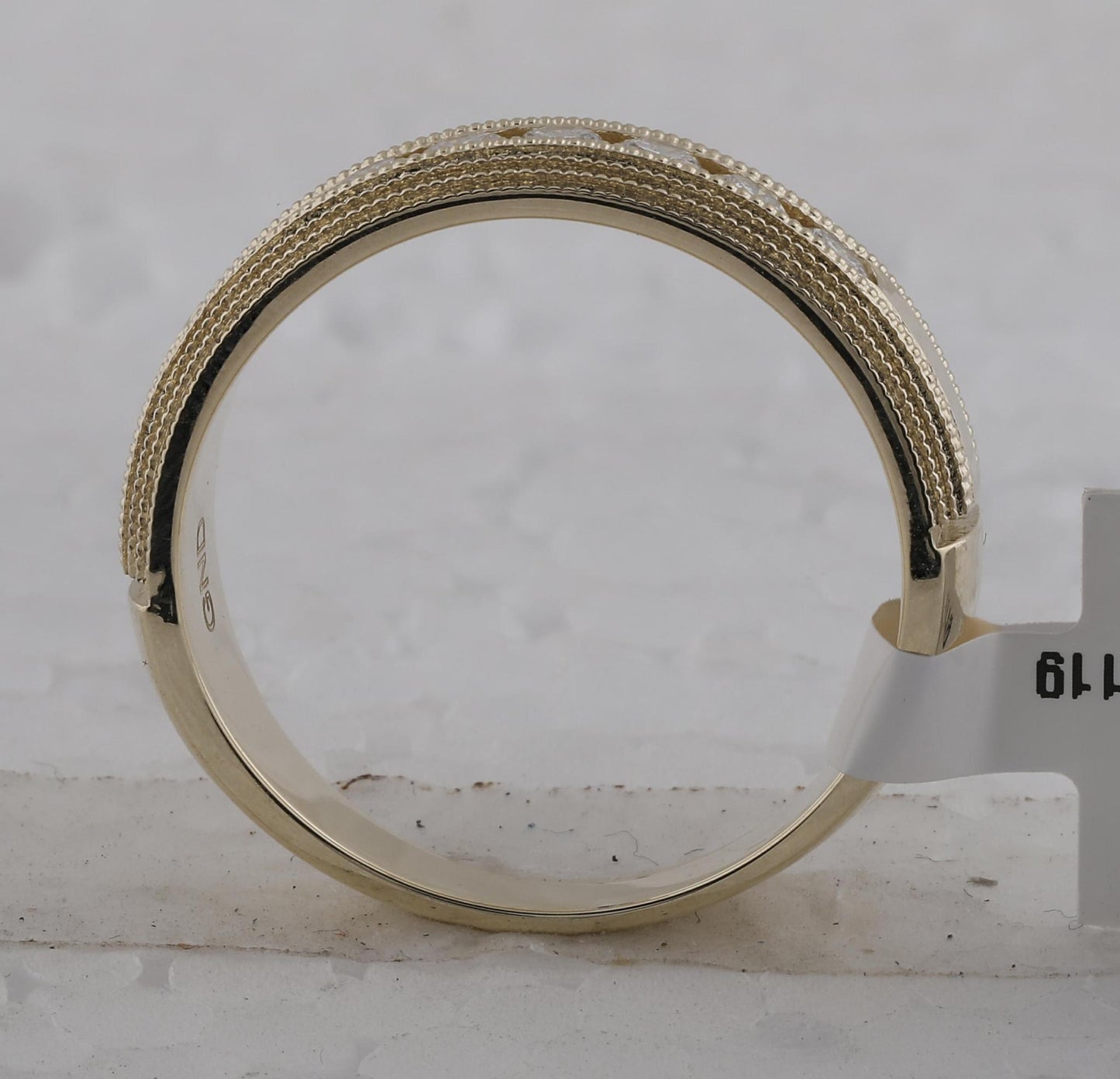 0.50ctw Diamond Wedding Anniversary Mens Band 10k Yellow Gold