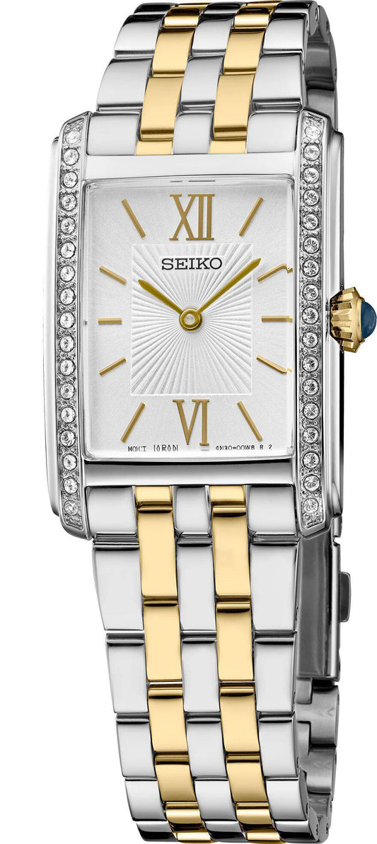Seiko Essentials Crystals Two-tone Womens Watch SWR093