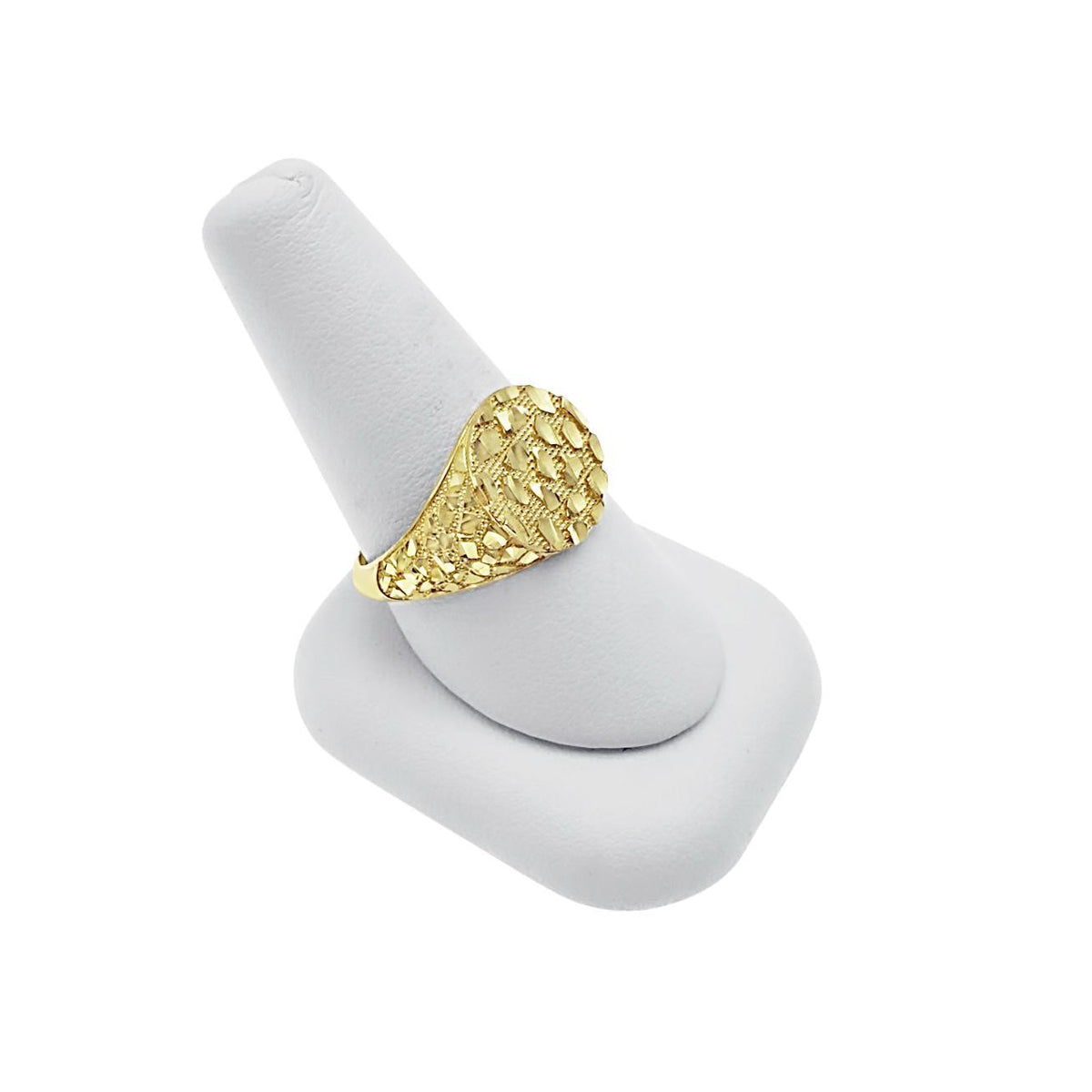 10k Yellow Gold Nugget Ring 107051