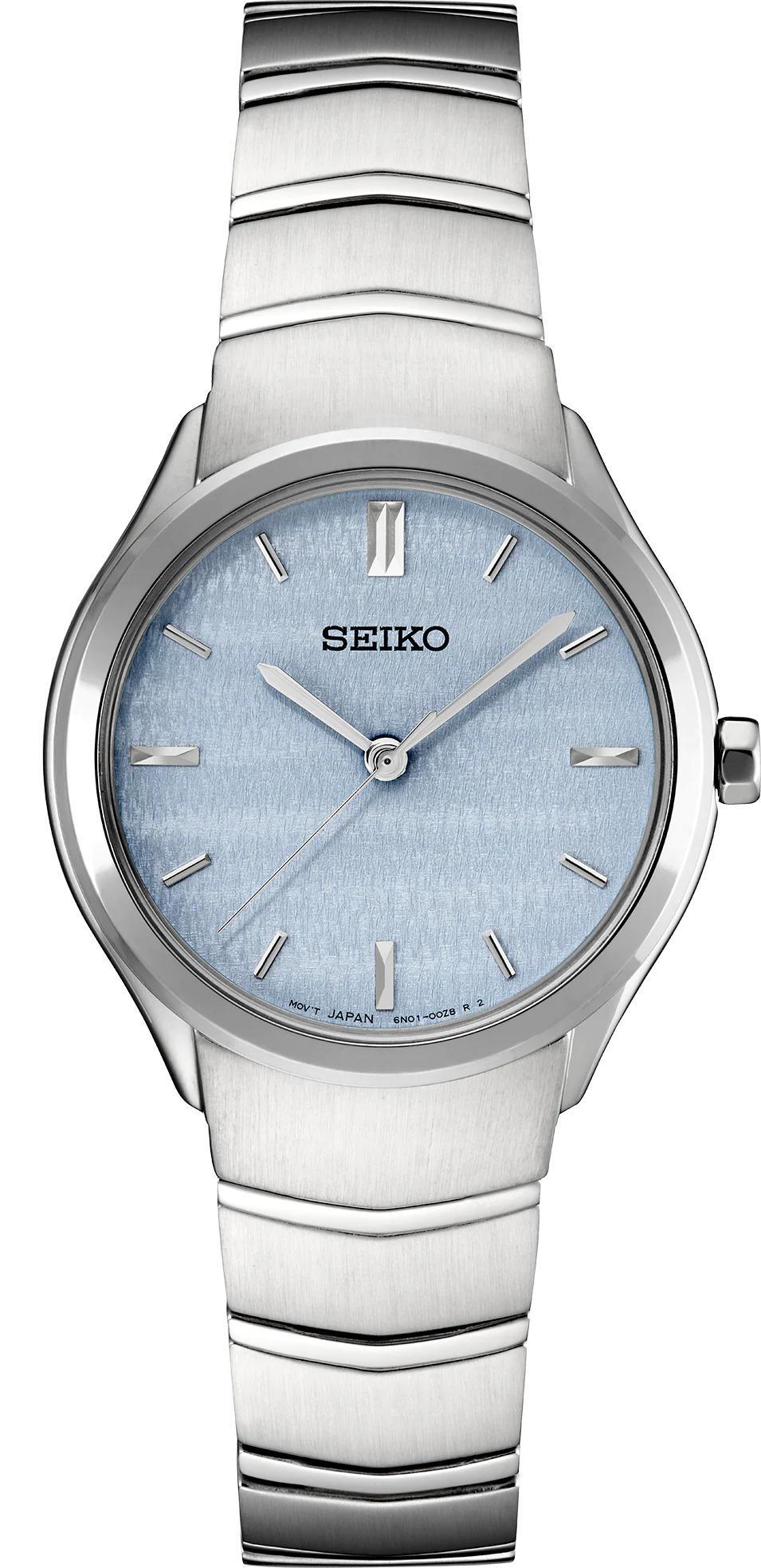 Seiko Essentials Collection Blue Dial Womens Watch SUR549