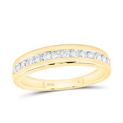 1.20 ctw Diamond Trio Wedding His Hers Ring Set Round Cluster 10k Yellow Gold