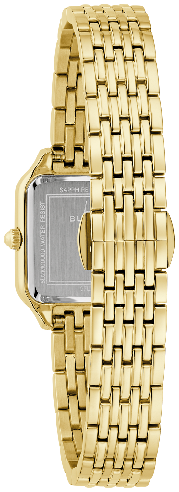 Bulova Sutton Square Champagne Dial Womens Watch 97L191