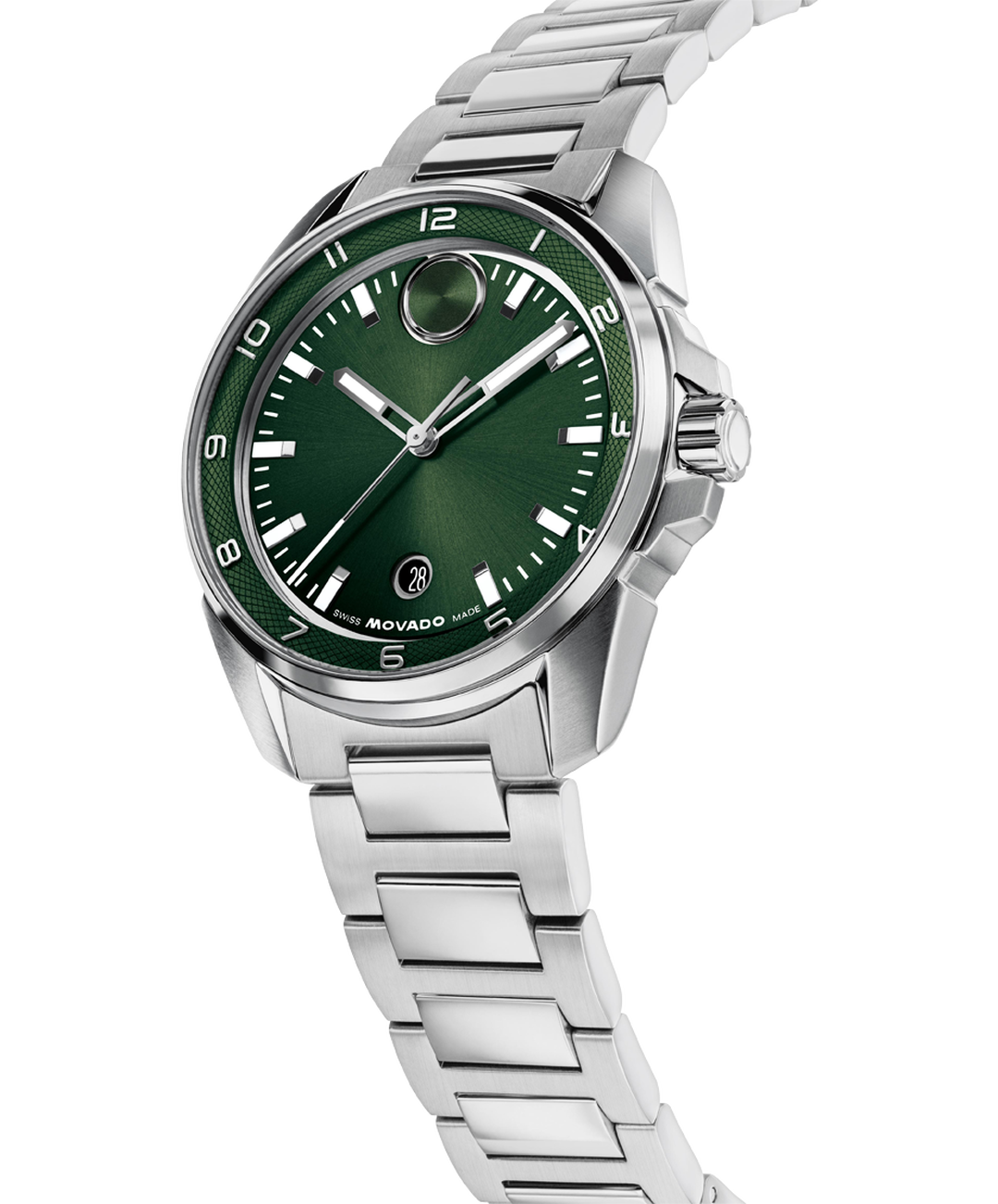 Movado Bold Verso S Green Dial Mens Watch 3601390