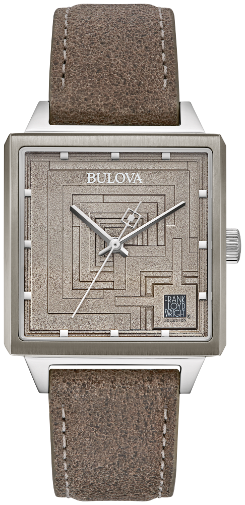 Bulova Frank Lloyd Wright Ennis House Watch 96A314