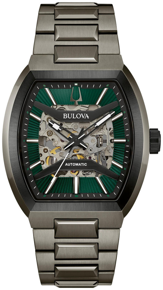Bulova Maquina Automatic Green Dial Men's Watch 98A321
