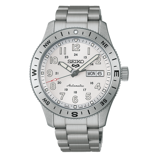 Seiko 5 Sports Field GMT White Dial Men's Automatic Watch HDB007