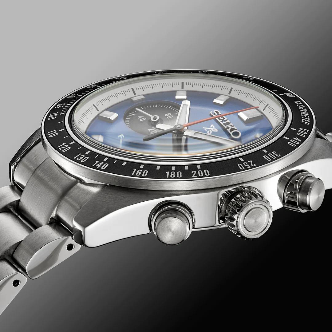 Seiko Prospex Speedtimer Solar Chronograph Blue Dial Men's Watch SSC931