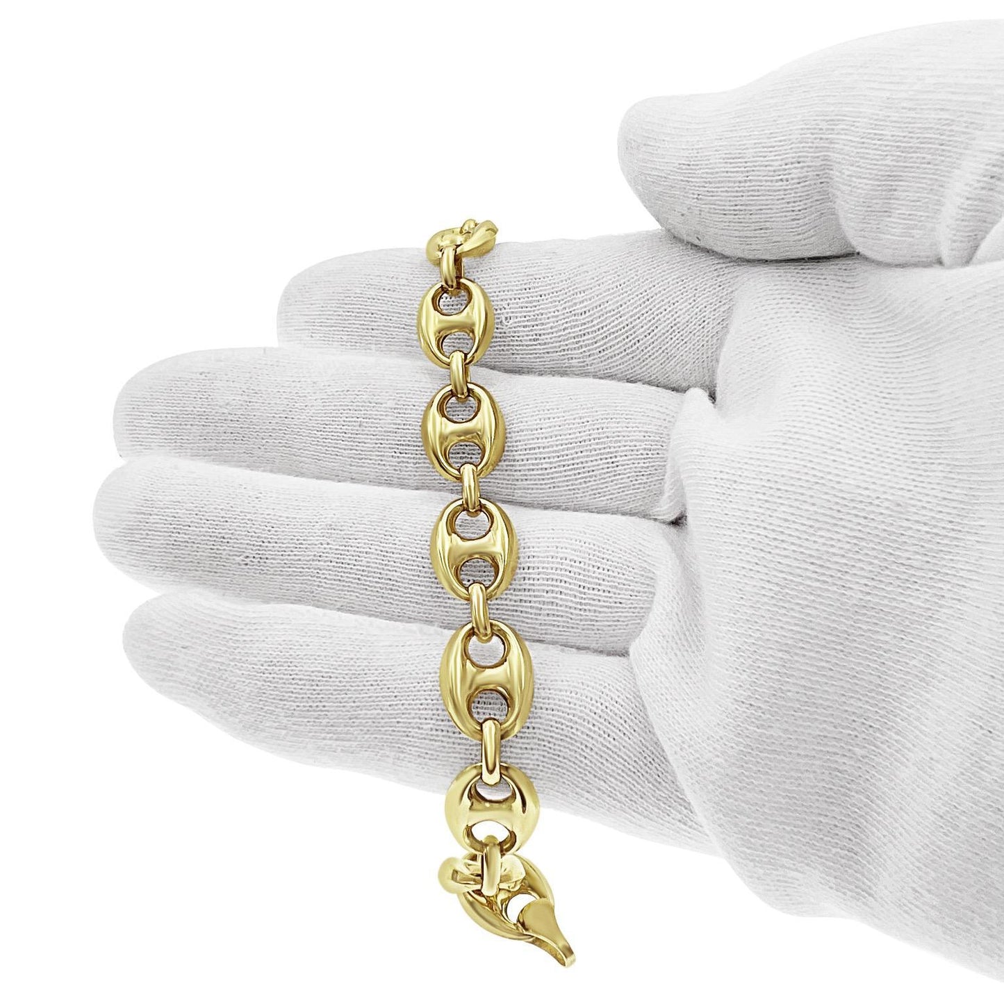 10k Y Gold Mariner Puffed Bracelet 101126