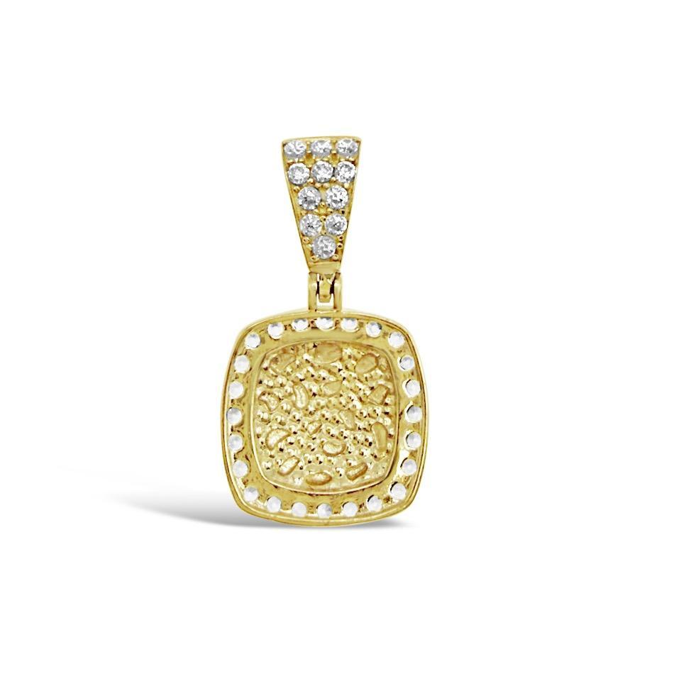 10k Yellow Gold Nugget Pendant