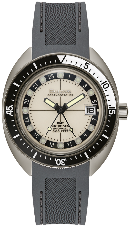 Bulova Oceanographer GMT Automatic Men Watch 98B407