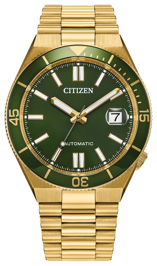 Citizen Tsuyosa Shore Automatic Green Dial Mens Watch NJ0232-53X