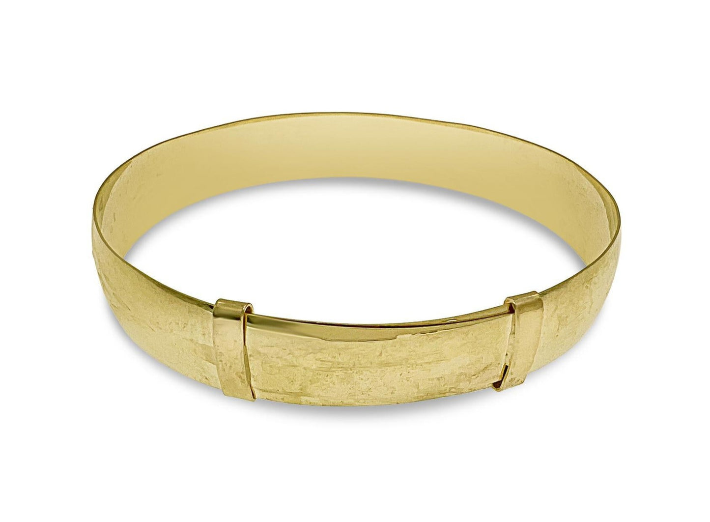 10k Gold Expandable Hinged Bangle Bracelet Tri Color