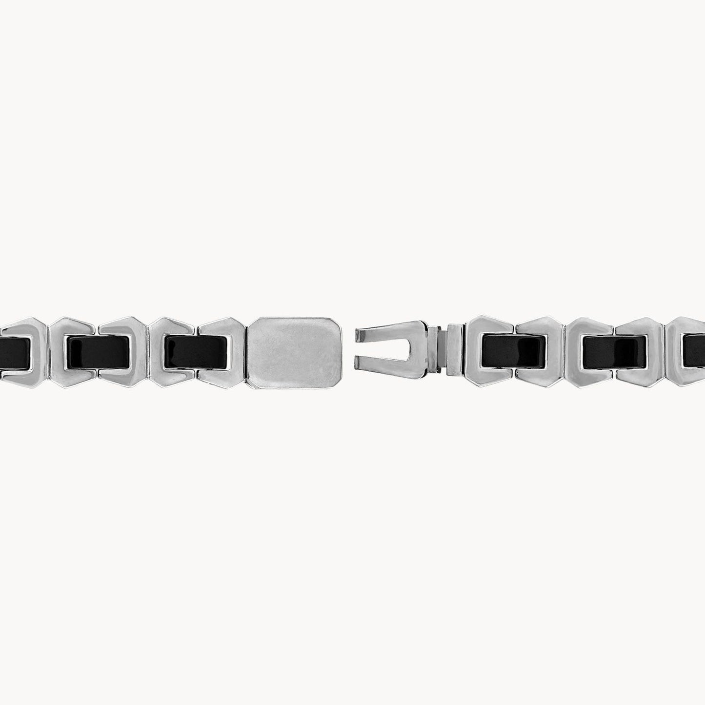 Bulova Ceramic Black Link Bracelet Stainless Steel BVB1056-XSTNA