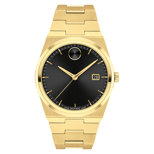 Movado BOLD Quest Gold Tone Watch