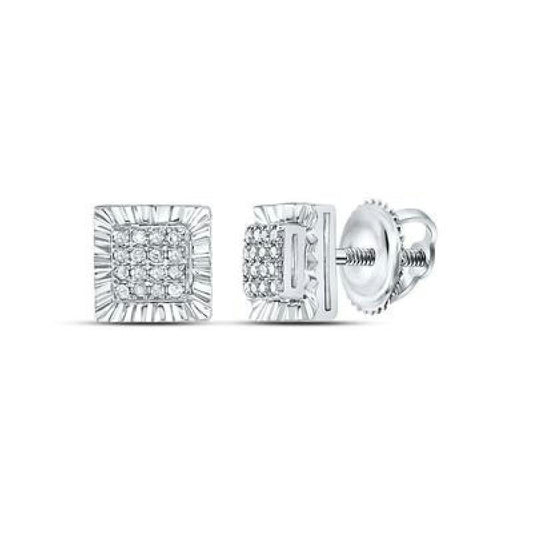 1/10cttw Diamond Earrings 925 Sterling Silver 159490