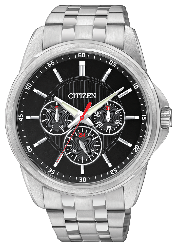 Citizen Quartz Black Dial Chronograph Men's Watch AG8340-58E