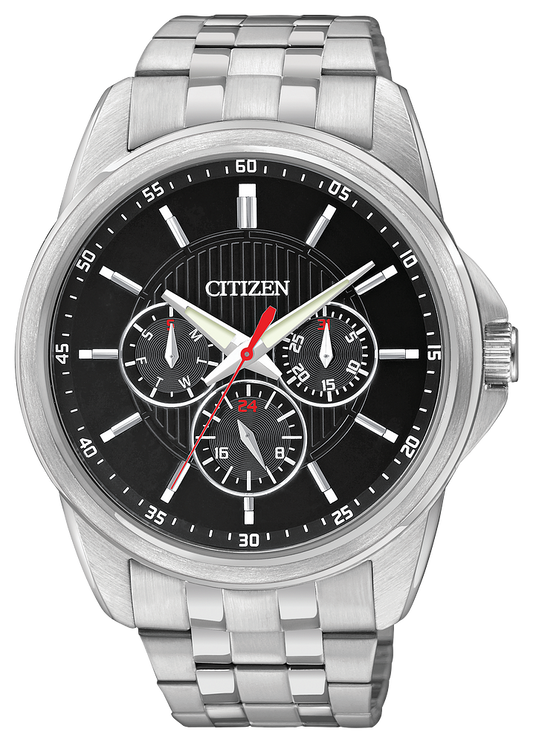 Citizen Quartz Black Dial Chronograph Men's Watch AG8340-58E