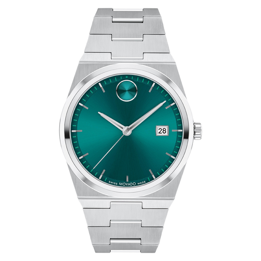 Movado BOLD Quest Green Dial Watch