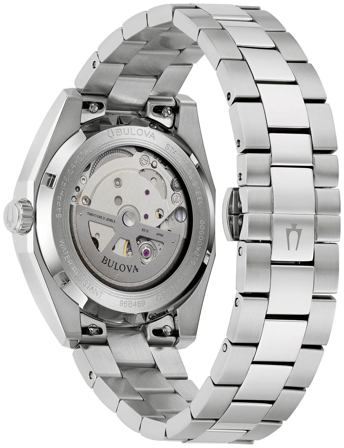 Bulova Surveyor Automatic Blue Dial Mens Watch 96B469