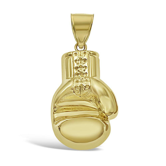 Boxing Gloves Pendant 10K Yellow Gold