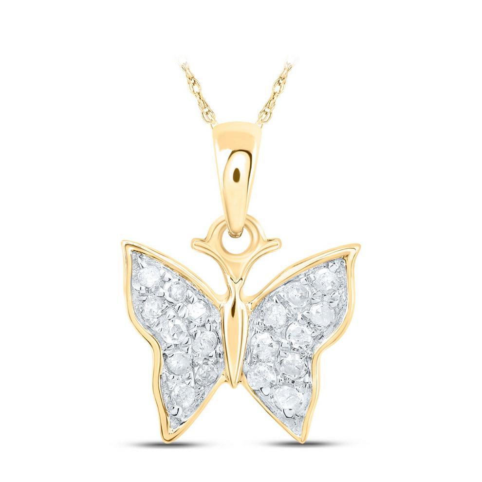1/20ctw Diamond 10K Gold Pendant 170858