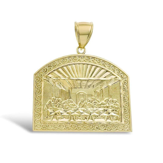 10k Yellow Gold Last Supper Pendant