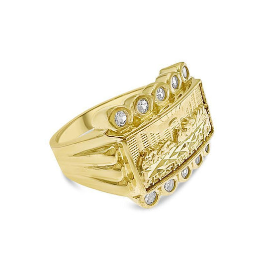 Last Supper Ring 10k Yellow Gold