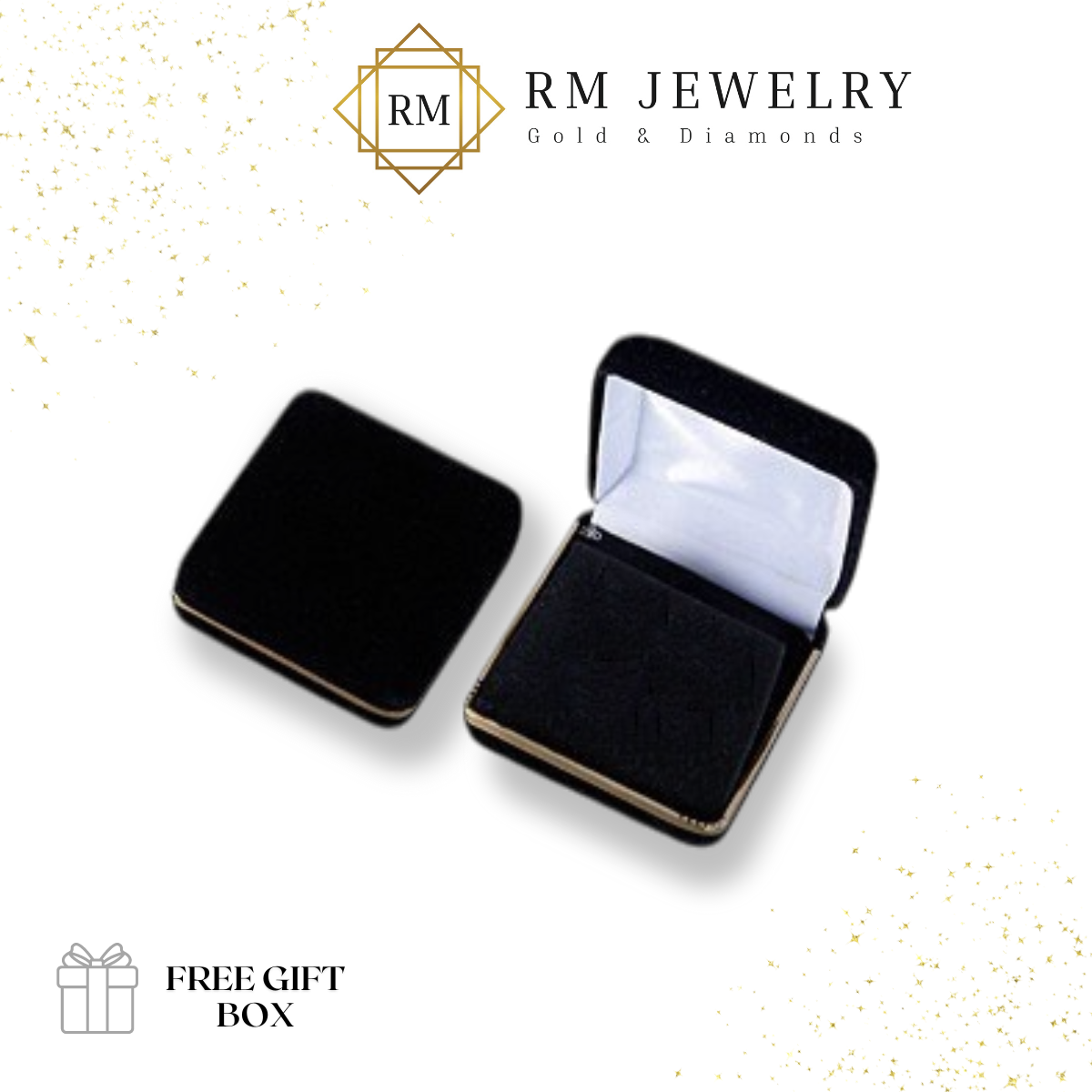 Diamond Square Stud Mens Earrings 10k Yellow Gold Screw Back