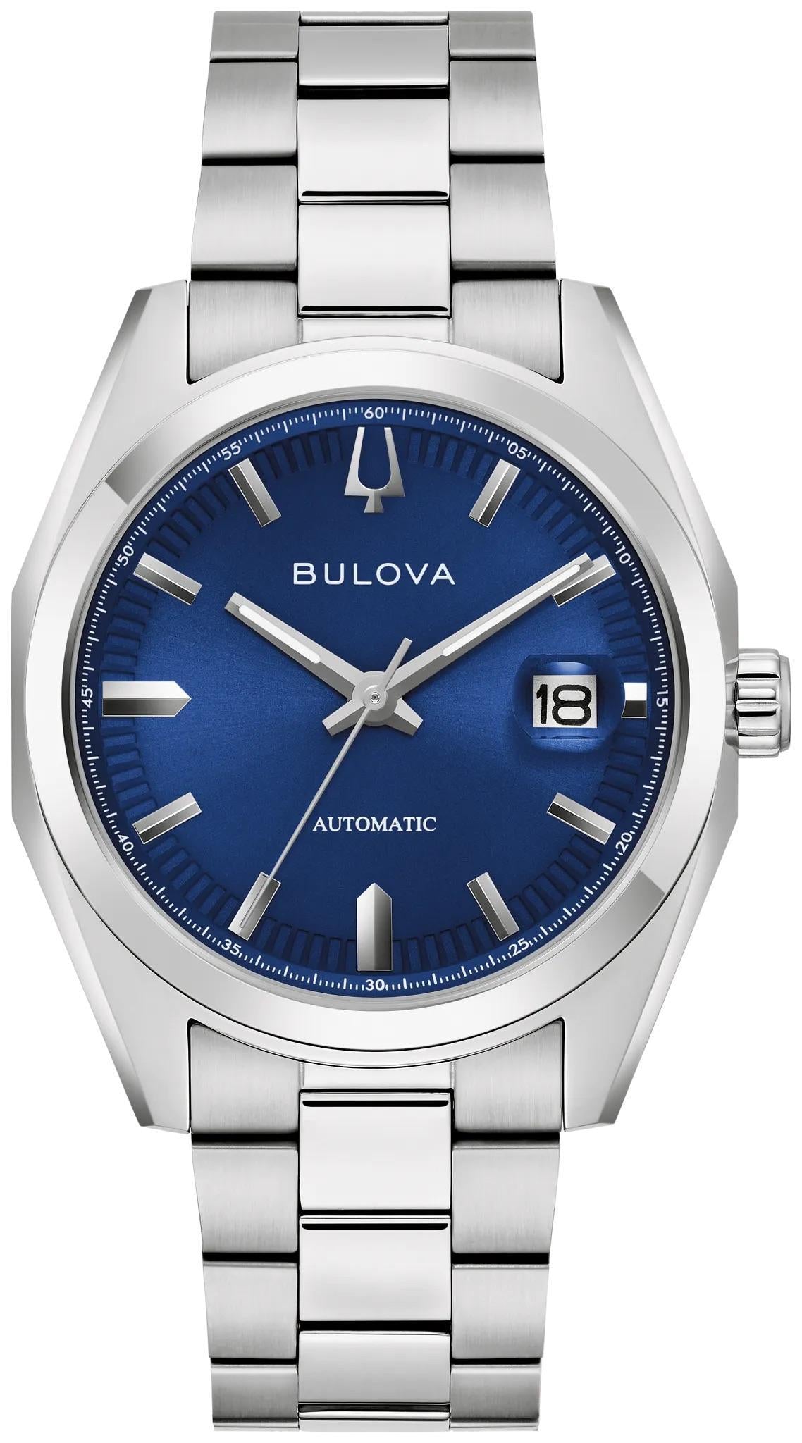 Bulova Surveyor Blue Dial Watch 96B436
