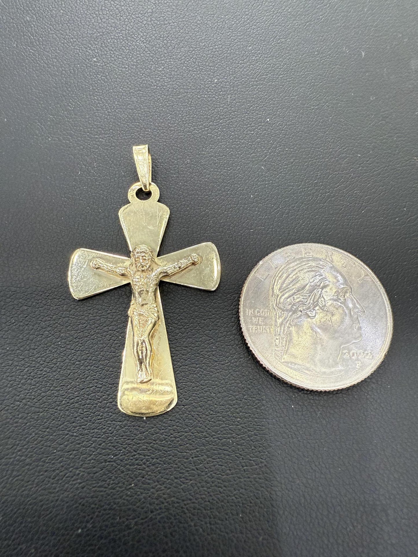 925 Sterling Silver Jesus Crucifix Cross Pendant