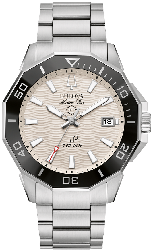 Bulova Marine Star Precisionist Men's White Dial Watch 96B426