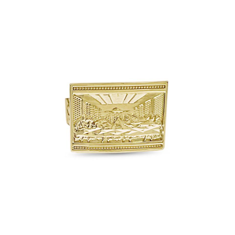 Last Supper Ring 10k Gold Band Size 9