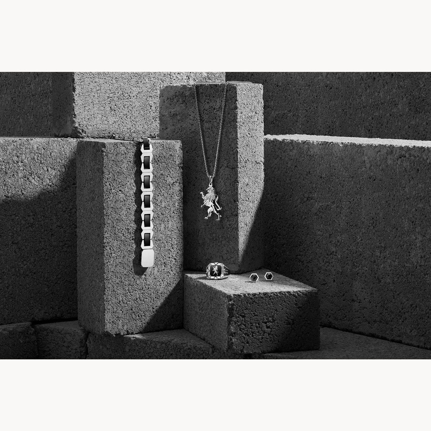 Bulova Ceramic Black Link Bracelet Stainless Steel BVB1056-XSTNA