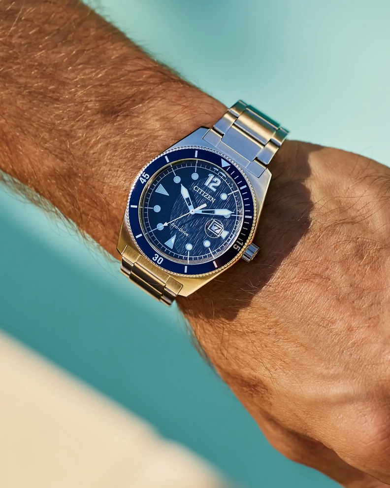 Citizen Terra Forse Eco-Drive Blue Dial Mens Watch AW1886-59L