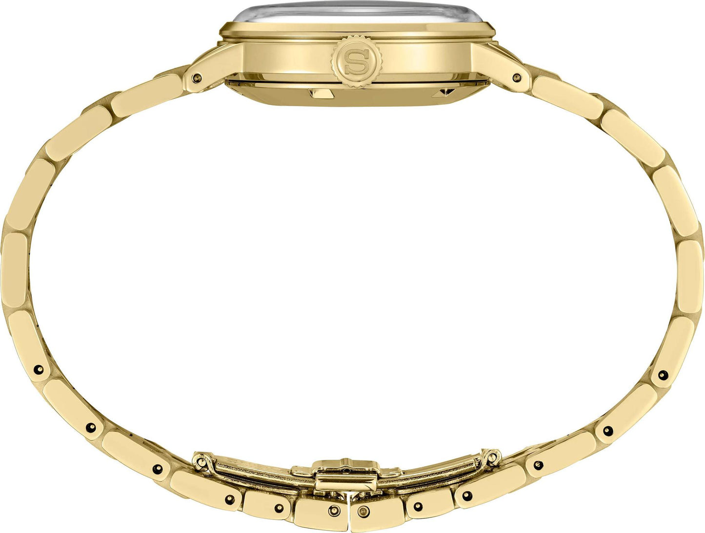 Seiko Presage Cocktail Time Automatic Gold Dial Womens Watch SRE018