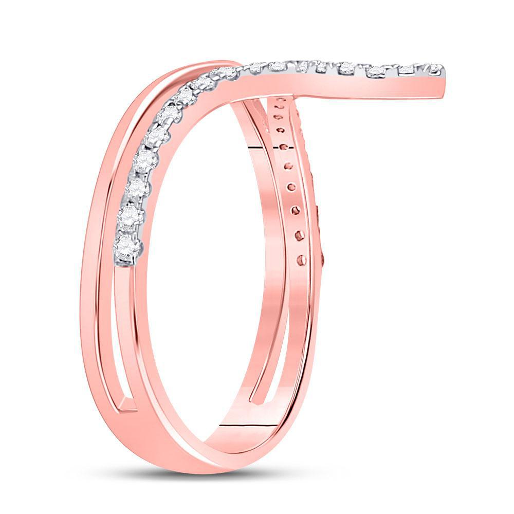 1/4ctw Diamond Ring 10k Rose Gold