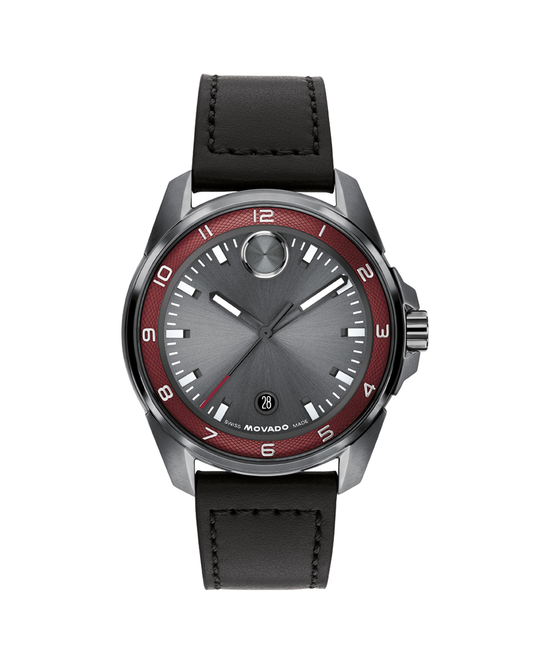 Movado BOLD Verso S Ionic Plated Gunmetal Dial Mens Watch 3601388