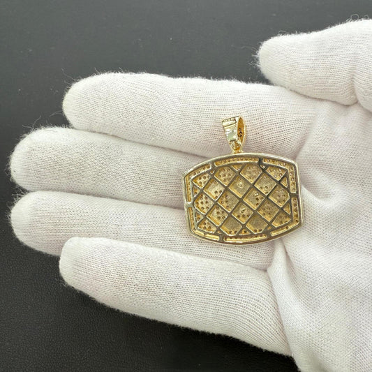 Basketball Hoop Pendant 925 Sterling Silver Gold Plated
