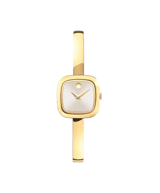 Movado Museum Bangle Champagne Dial Womens Watch 0608058