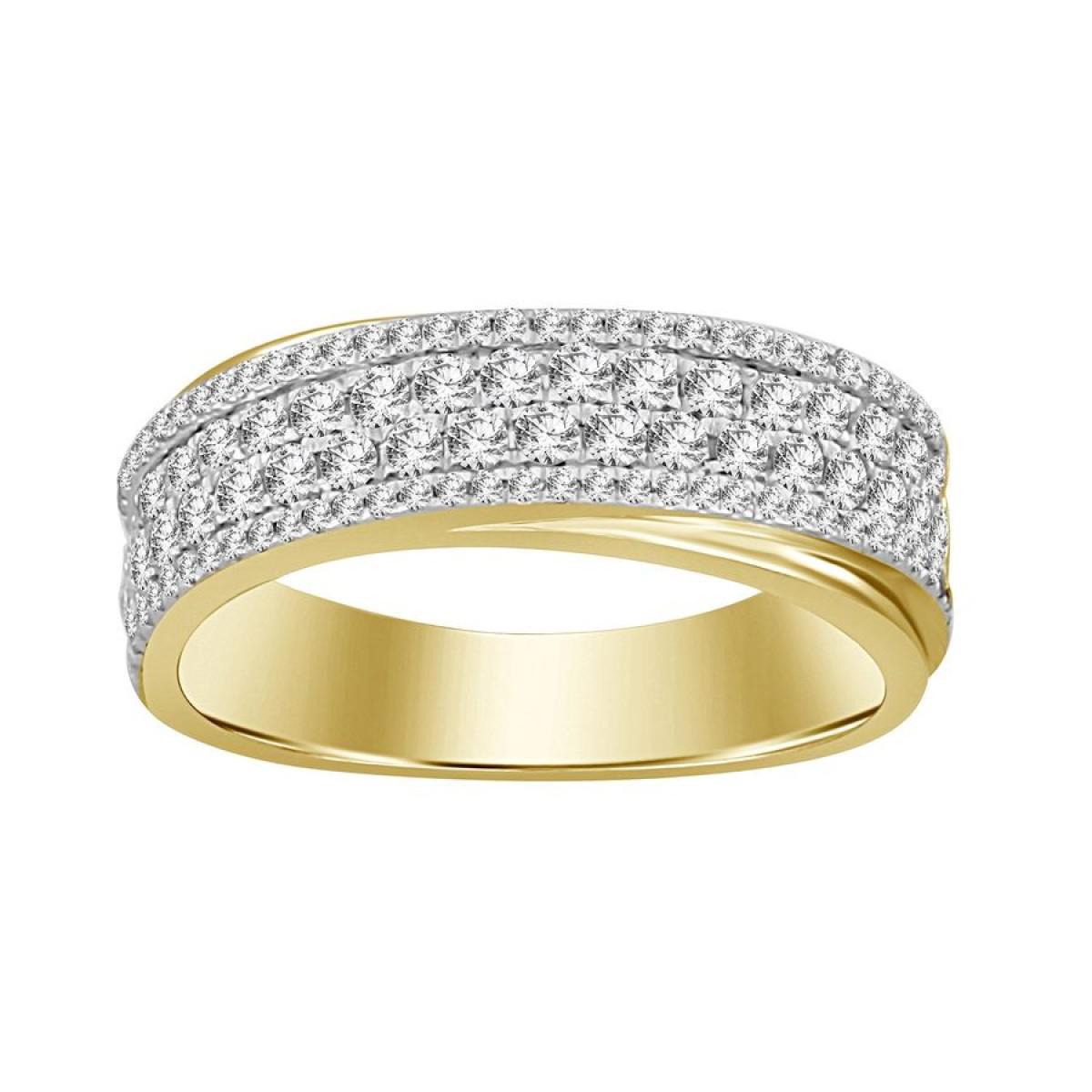 0.65cttw Diamond Womens Wedding Band Ring 14k Yellow Gold