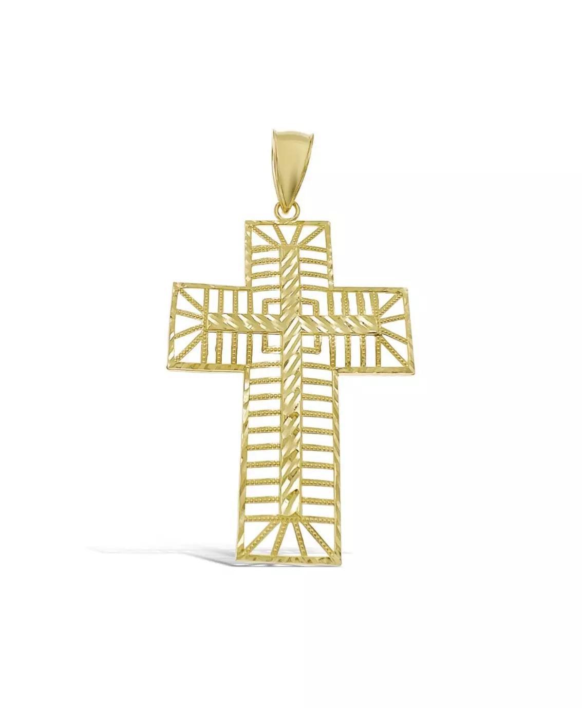 10k Gold Cross Pendant 104085