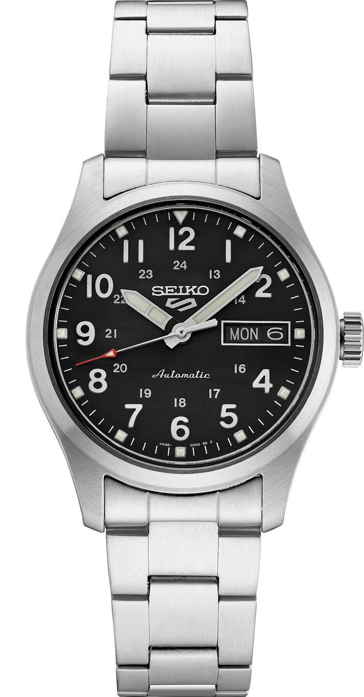Seiko 5 Sports Automatic Mens Black Dial Watch SRPJ81