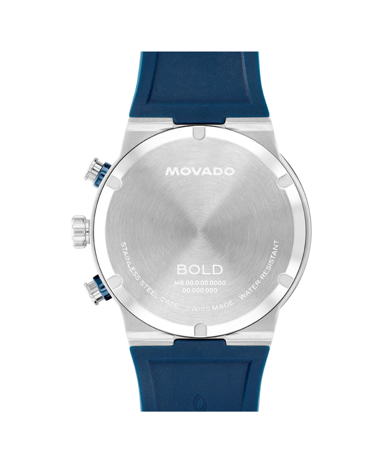 MOVADO BOLD Fusion Chronograph Silver Super-LuminNova® Dial Mens Watch 3601240