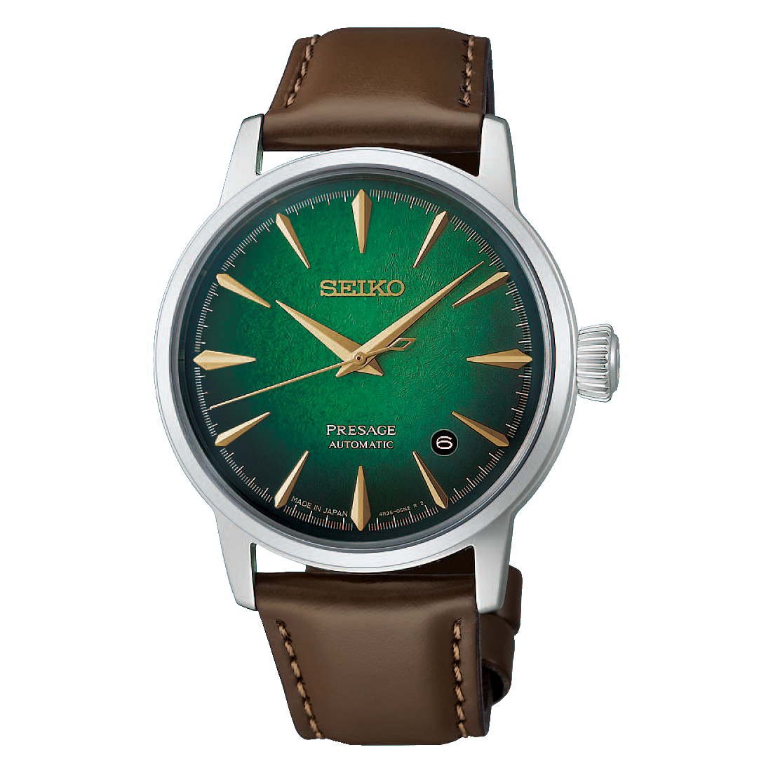 Presage Cocktail Time SS Automatic Green Dial Watch HCB002