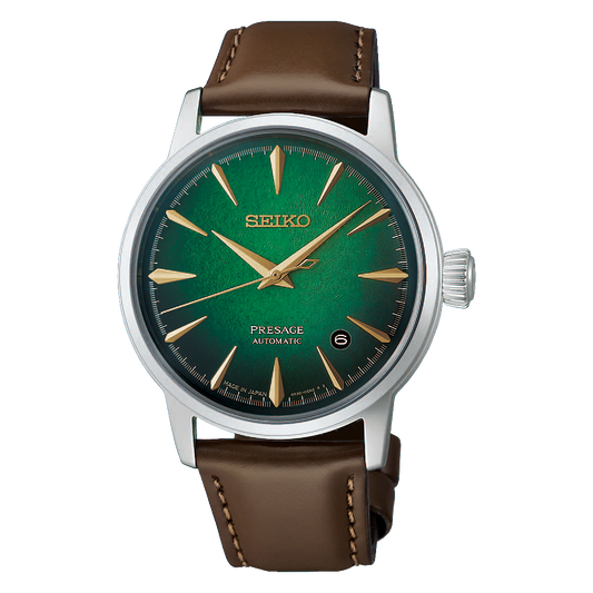 Presage Cocktail Time SS Automatic Green Dial Watch HCB002