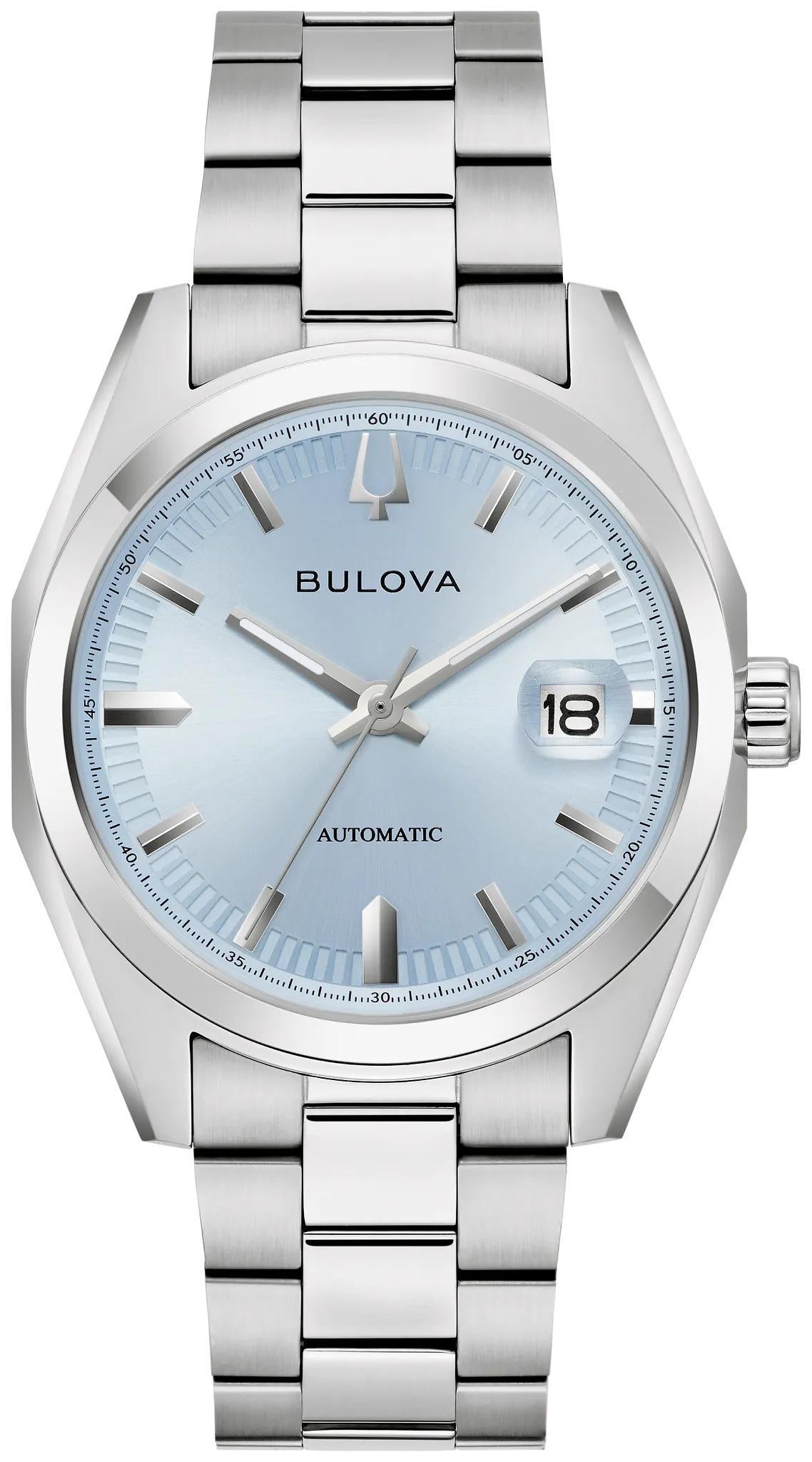 Bulova Surveyor Automatic Blue Dial Mens Watch 96B469