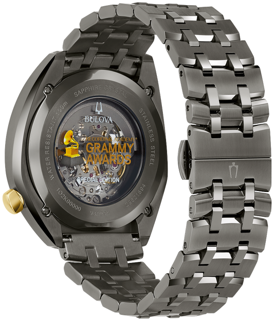 Bulova Grammy Automatic Mens Skeleton Watch 98A294