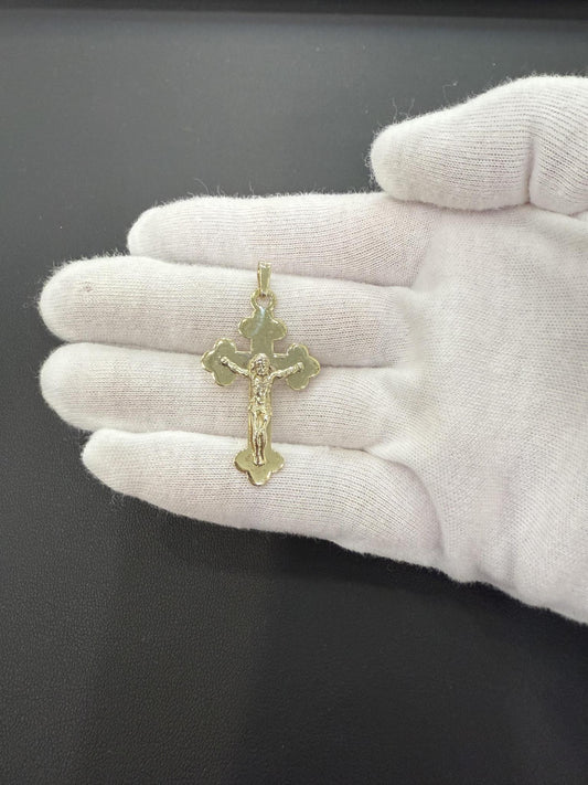 925 Sterling Silver Jesus Crucifix Cross Pendant Religious Charm